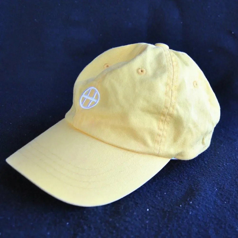 HUF Yellow Dad Hat w/ White Logo & Adjustable Strap